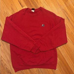 STARTER Men's Bold Red Crewneck Sweater